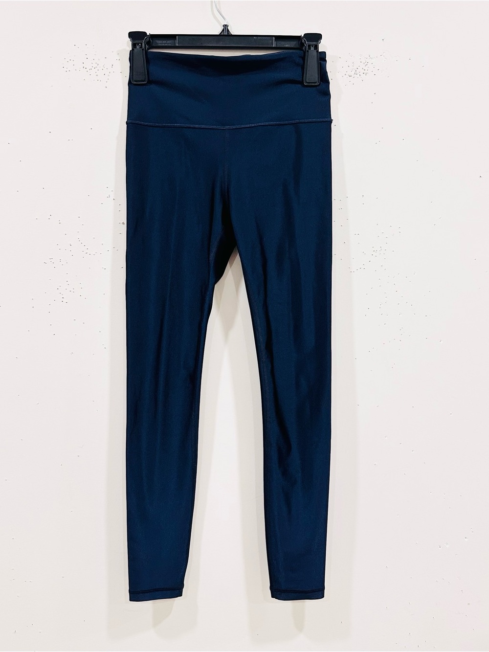 Athleta Elation Shine Tight Leggings Navy Blue Size XS High Rise Yoga Athletic